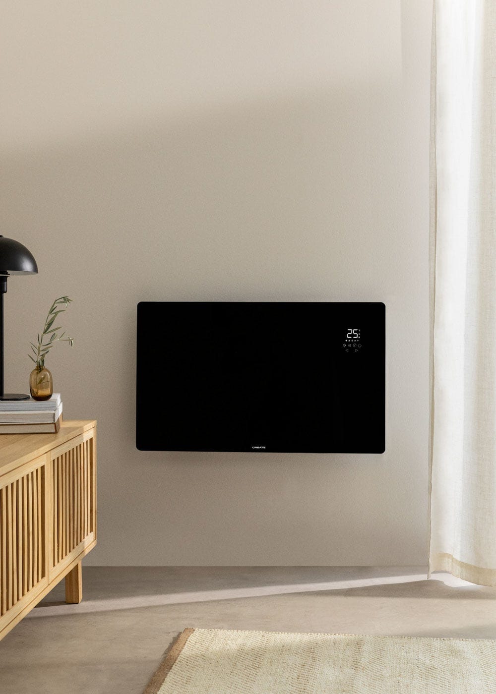 CREATE - WARM CRYSTAL 2000W - Convector Eléctrico de Vidro com Wifi - 3