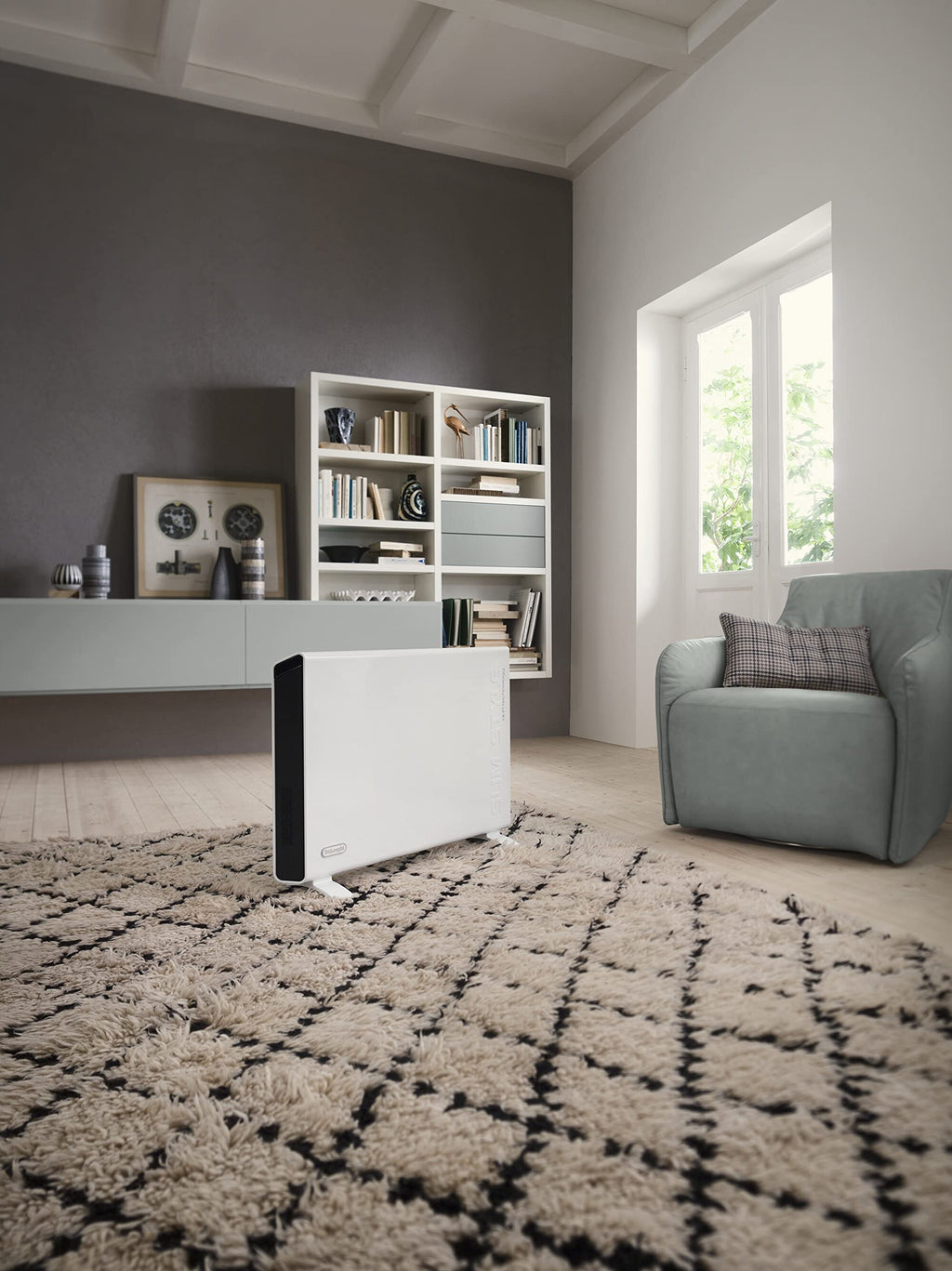 Aquecedor elétrico de convecção De'Longhi HCX3220FTS 2000W, preto e branco. - 5