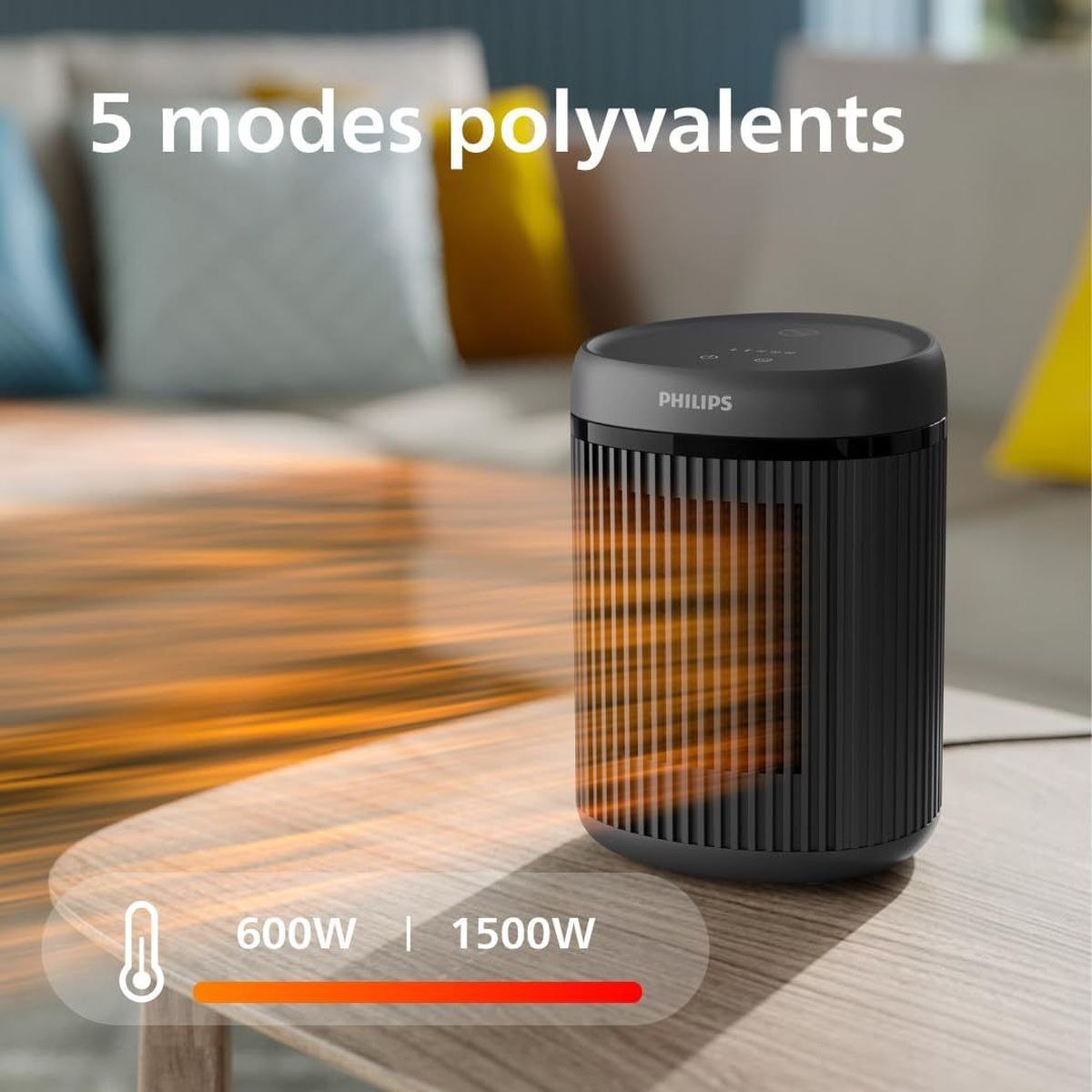 Aquecedor de ventilador cerâmico compacto Philips - 6