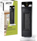 Aquecedor de ventilador oscilante Imetec com tecnologia cerâmica e difusão, preto e branco, 2200 W - 1