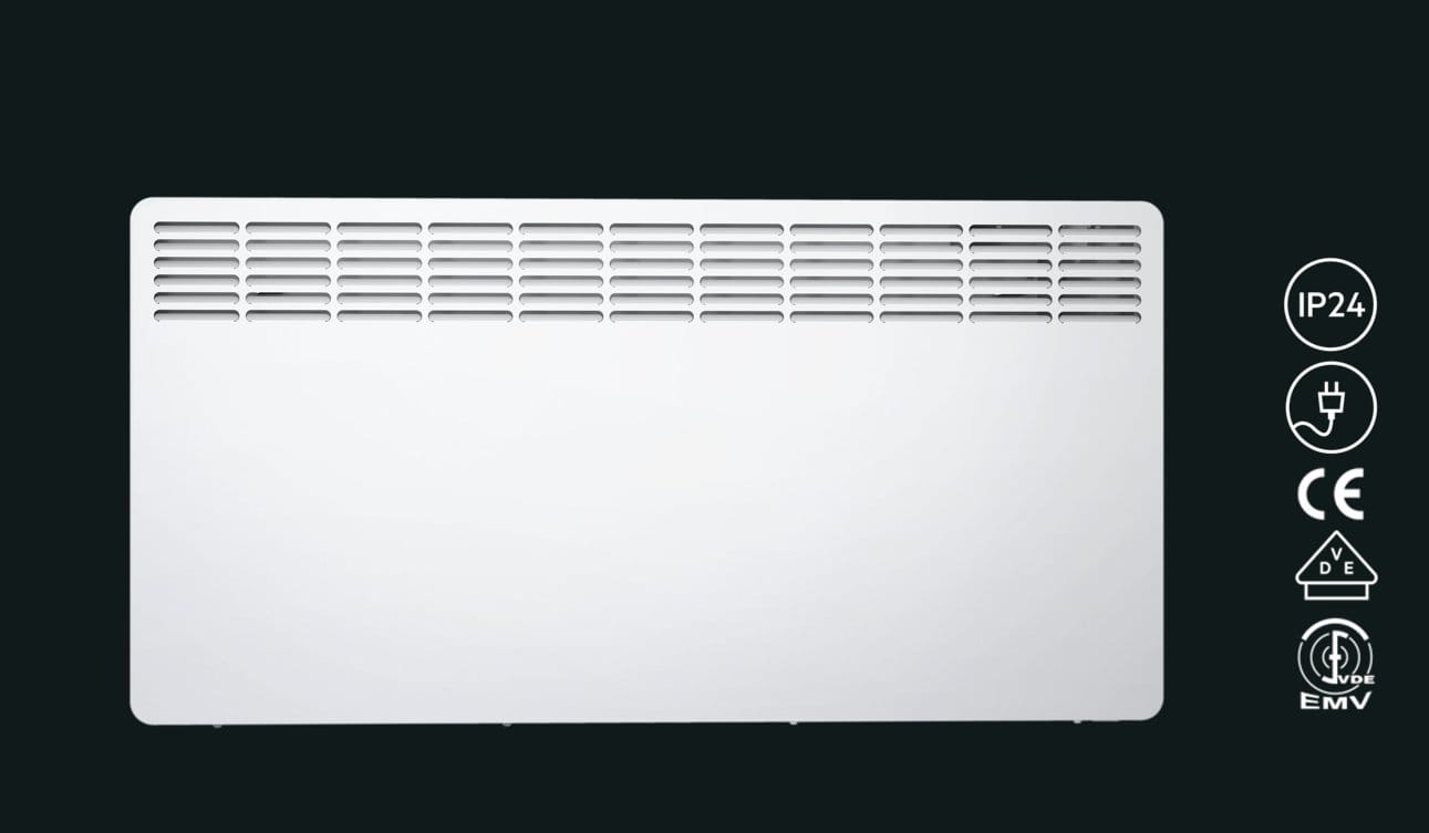 AEG casa Technik 236535 parete Termoconvettore WKL 2005 per circa 20 m², Riscaldamento 2000 W, 5 – 30 gradi C, da appendere a parete, Display LCD, - 4