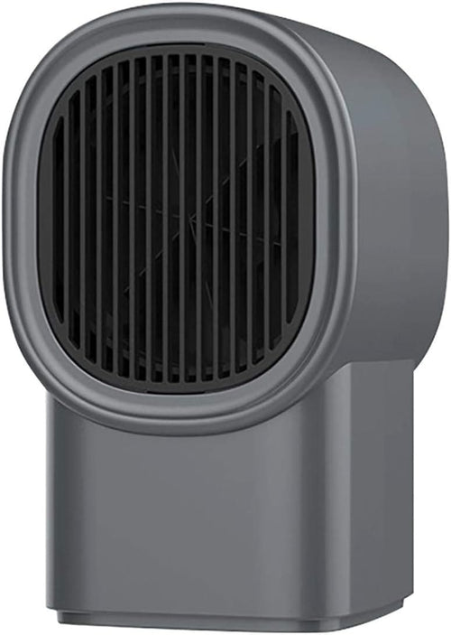 (Preto) Mini Aquecedor Elétrico Portátil com Ventilador, Aquecedor de Ambientes de Cerâmica para Casa, Baixo Consumo de Energia, Silencioso, Recarreg - 2