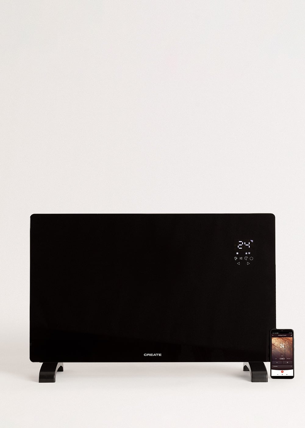 CREATE - WARM CRYSTAL 2000W - Convector Eléctrico de Vidro com Wifi - 5