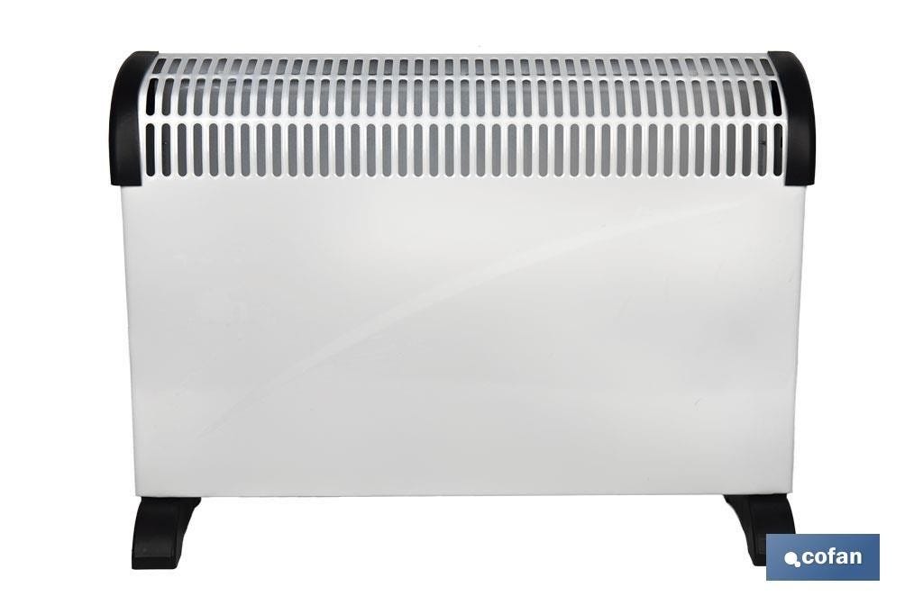 Aquecedor convetor radiante Cofan com termóstato ajustável | Potência: 2000 Watt | 3 regulações de calor | Segurança anti-tombamento - 2