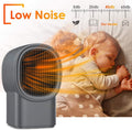 (Preto) Mini Aquecedor Elétrico Portátil com Ventilador, Aquecedor de Ambientes de Cerâmica para Casa, Baixo Consumo de Energia, Silencioso, Recarreg - 1