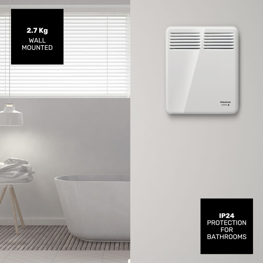 Taurus - Convector | CHTA 500W | Ideal para casas de banho | Montagem na parede ou com rodas | IP24 | Ecrã digital | Programador semanal - 6