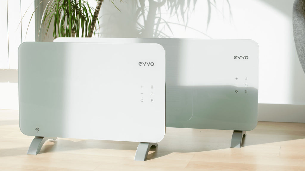 Radiateur électrique EVVO C1000 verre 1000W WiFi écran tactile télécommande minuterie protection surchauffe silencieux IP24 - 2
