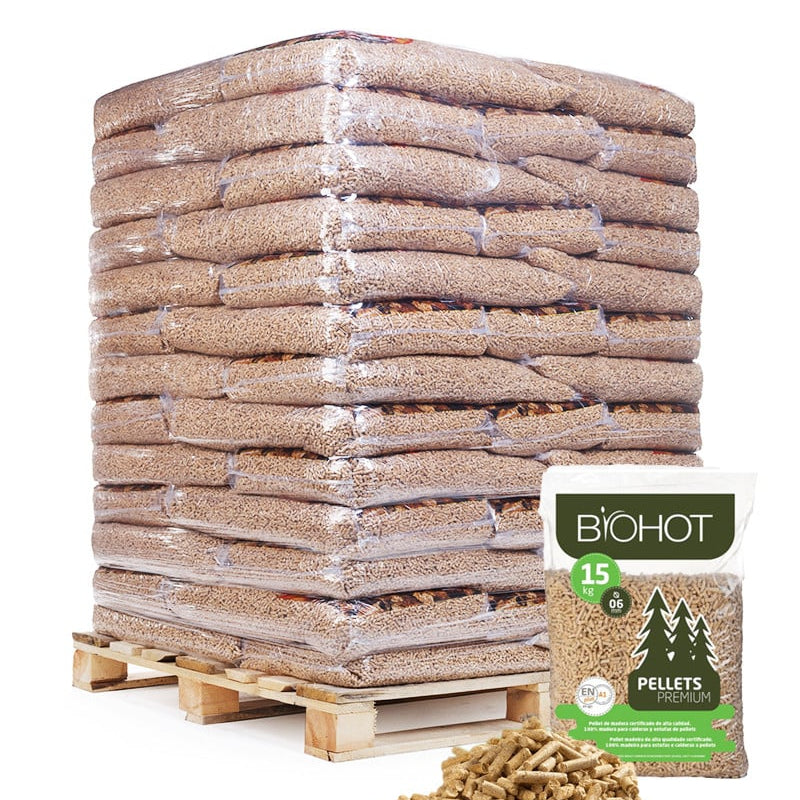 PELLETS DE MADEIRA (65 X 15KG) BIOHOT